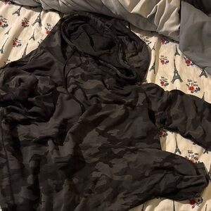 Athletic Works Black Camouflage Hoodie